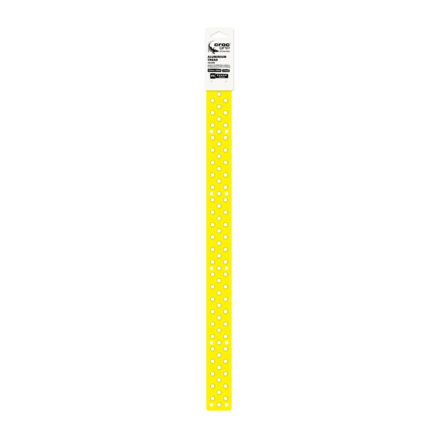 755MM x 45MM Yellow Aluminium Tread
