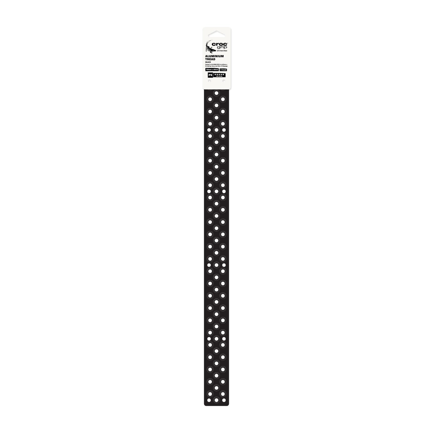 755MM x 45MM Black Aluminium Tread