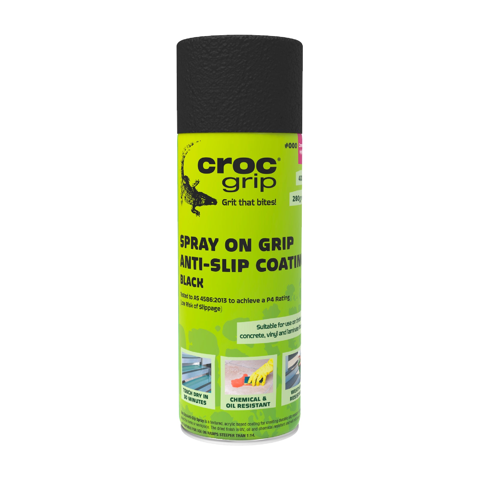 Black Spray on Grip Anti-Slip Coating – Croc Grip