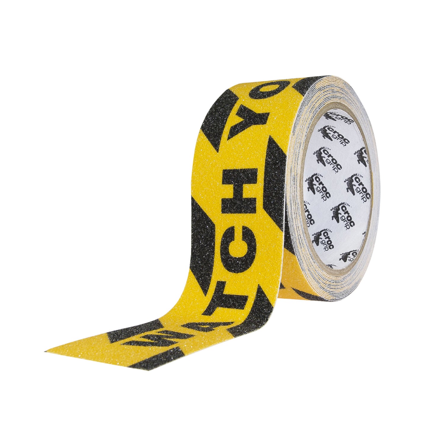 5M x 50MM Yellow/Black "Watch Your Step" Commercial High Grit Anti-Slip Tape