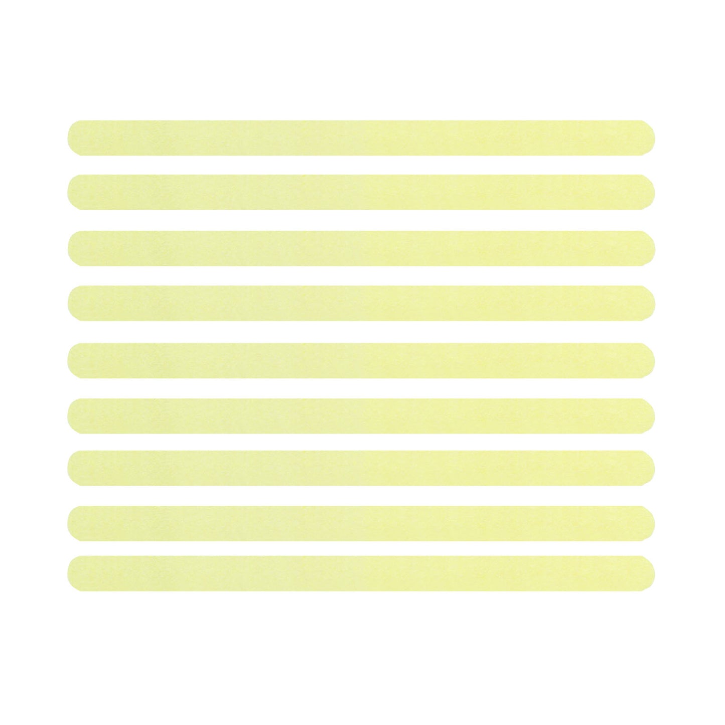 300MM x 18MM Glow-in-the-Dark Anti-Slip Strips - 9 Pack