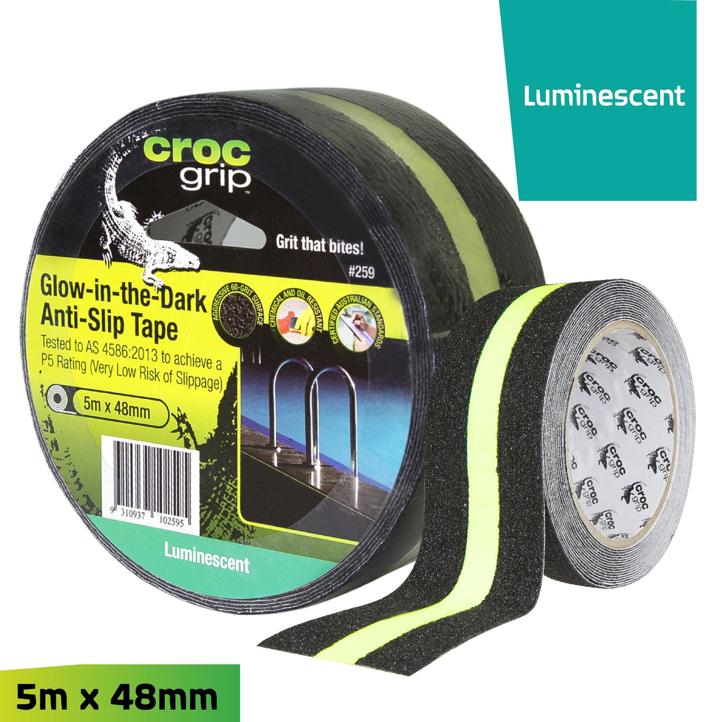 5M x 48MM Glow-in-the-Dark Anti-Slip Tape