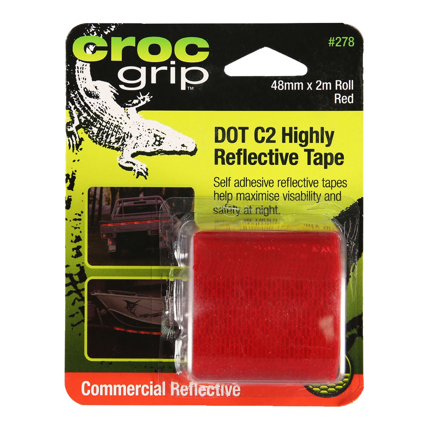 2M x 48MM Red DOT C2 Reflective Tape