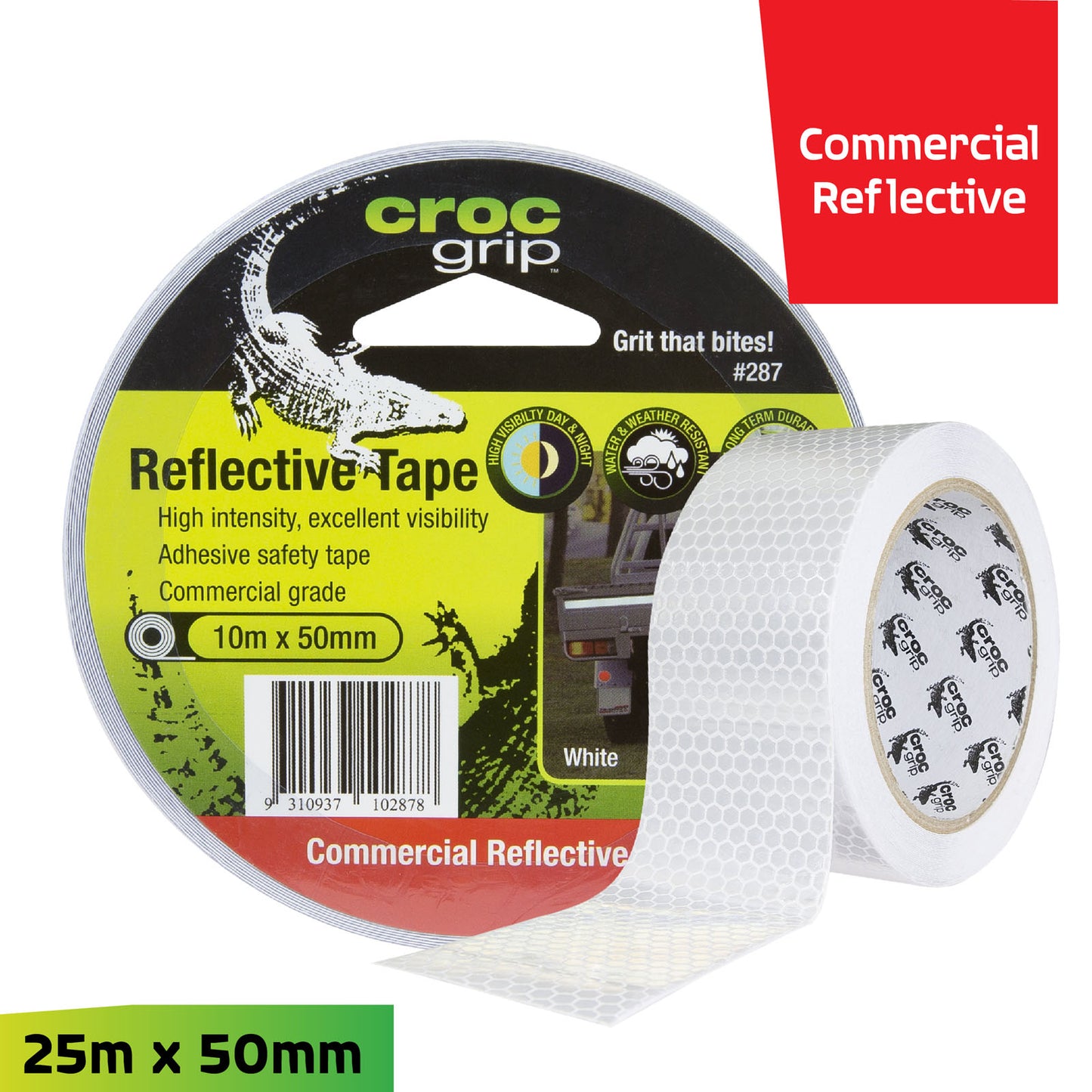 10M x 50MM White Reflective Tape