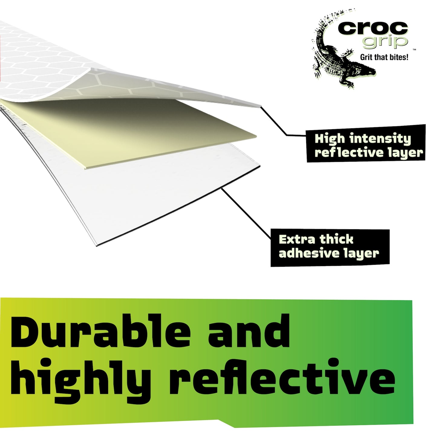 10M x 50MM White Reflective Tape