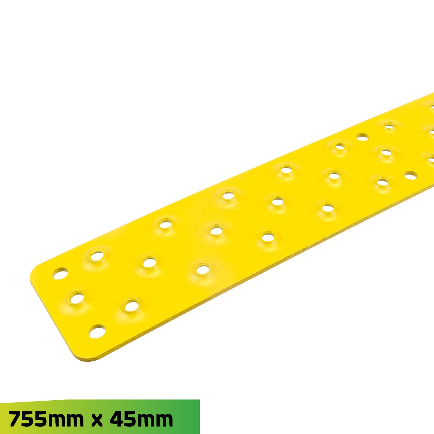 755MM x 45MM Yellow Aluminium Tread