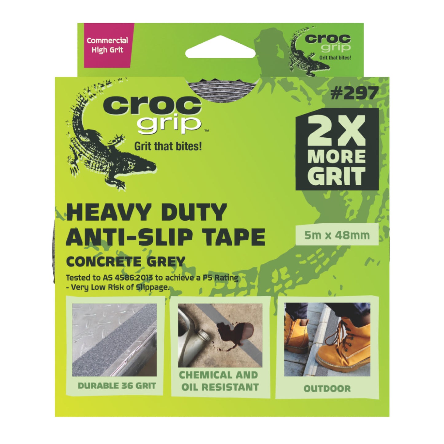 5M x 48MM Grey Commercial High Grit Heavy Duty Anti-Slip Tape