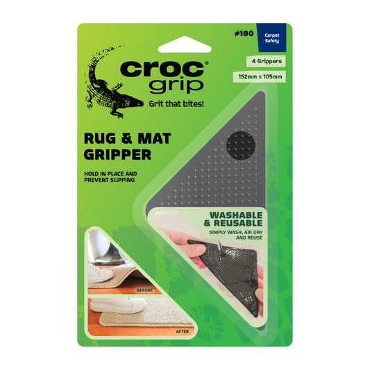 Reusable Adhesive Rug Grippers - 4 Pack