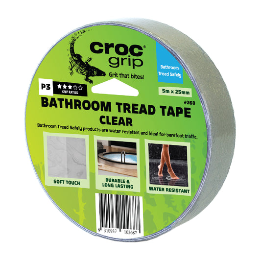 25MM x 5M Clear Bathroom Tread Tape