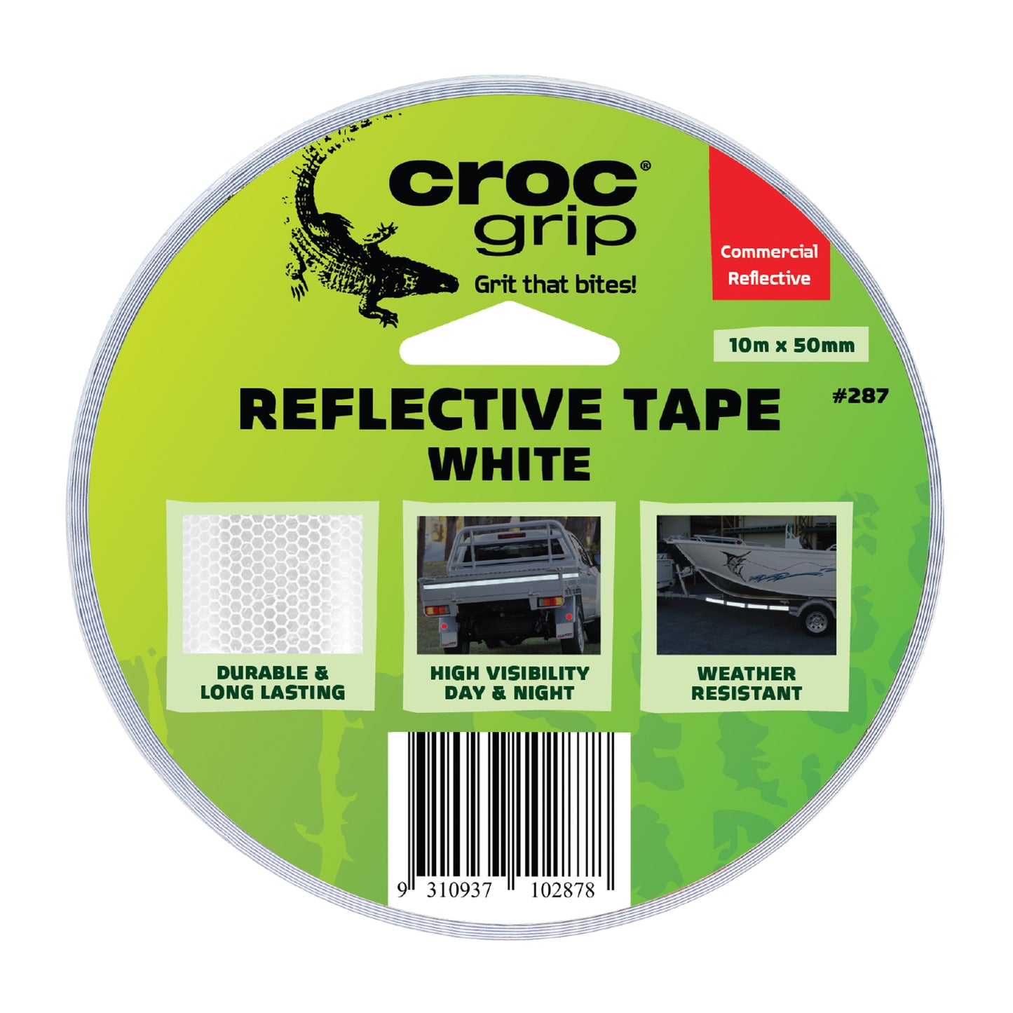 10M x 50MM White Reflective Tape