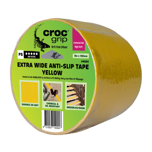 8M x 100MM Yellow Commercial High Grit Anti-Slip Tape