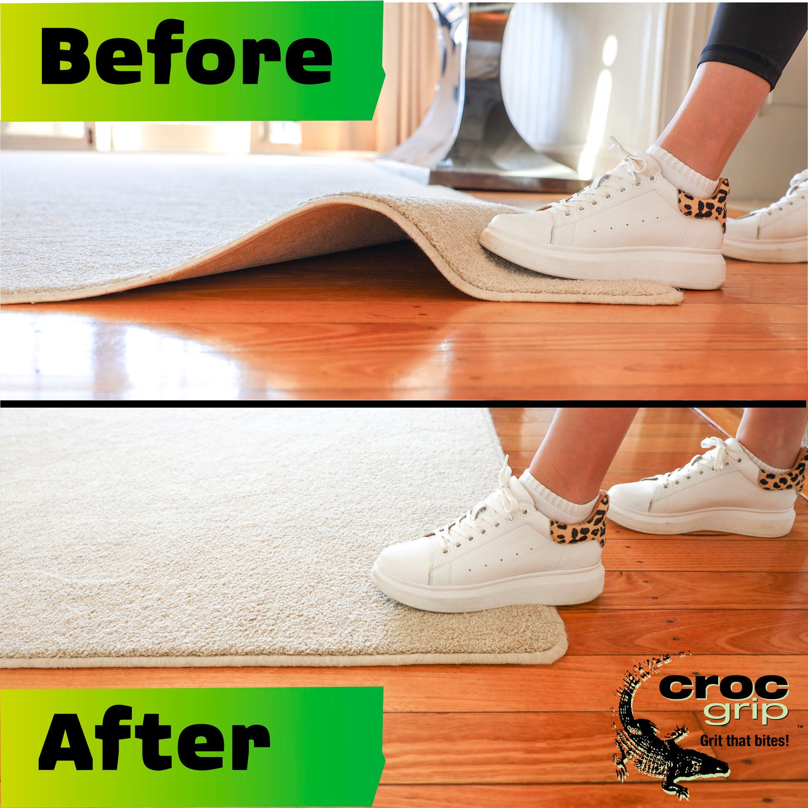 Reusable Adhesive Rug Grippers - 4 Pack – Croc Grip