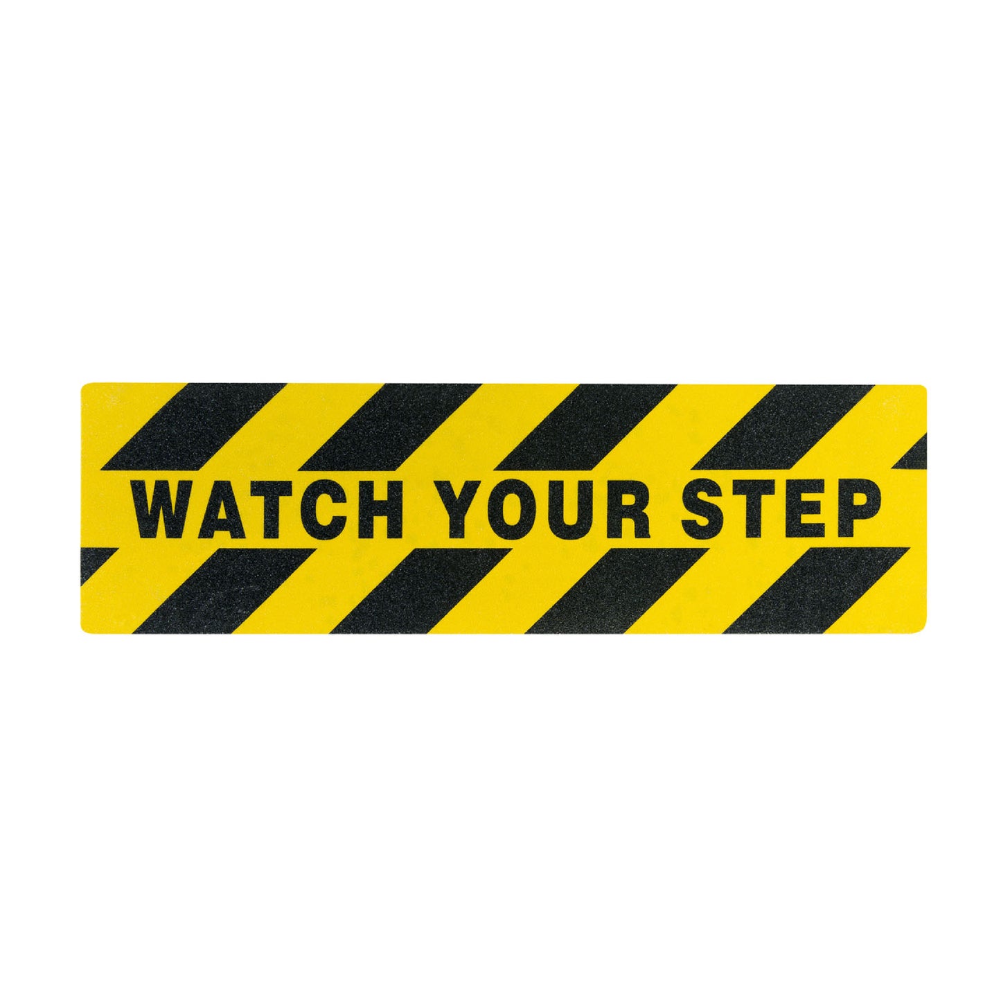 500MM x 150MM Yellow/Black "Watch Your Step" Commercial High Grit Anti-Slip XL Step