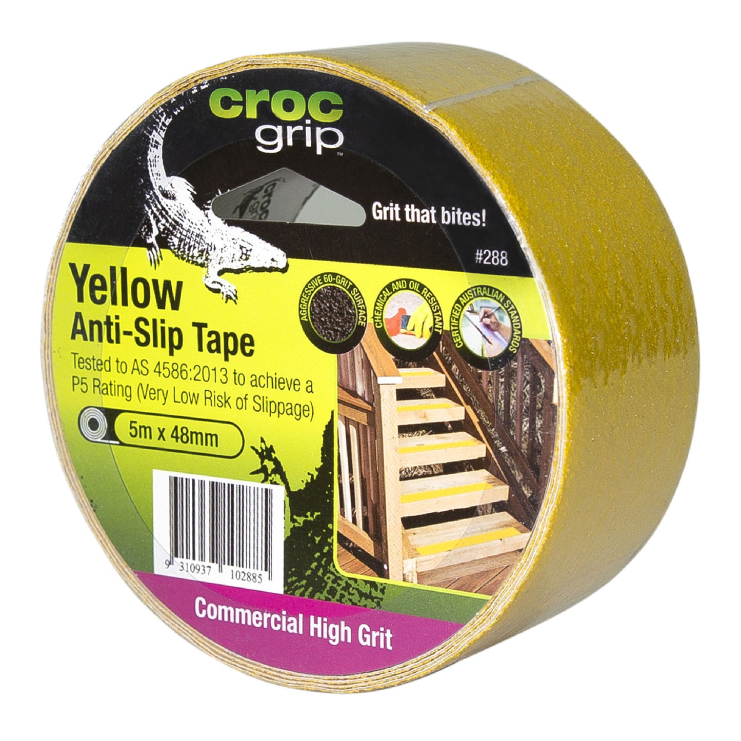 DTA Gecko Grip Anti-Slip Adhesive Tape Yellow 50mm x 20m